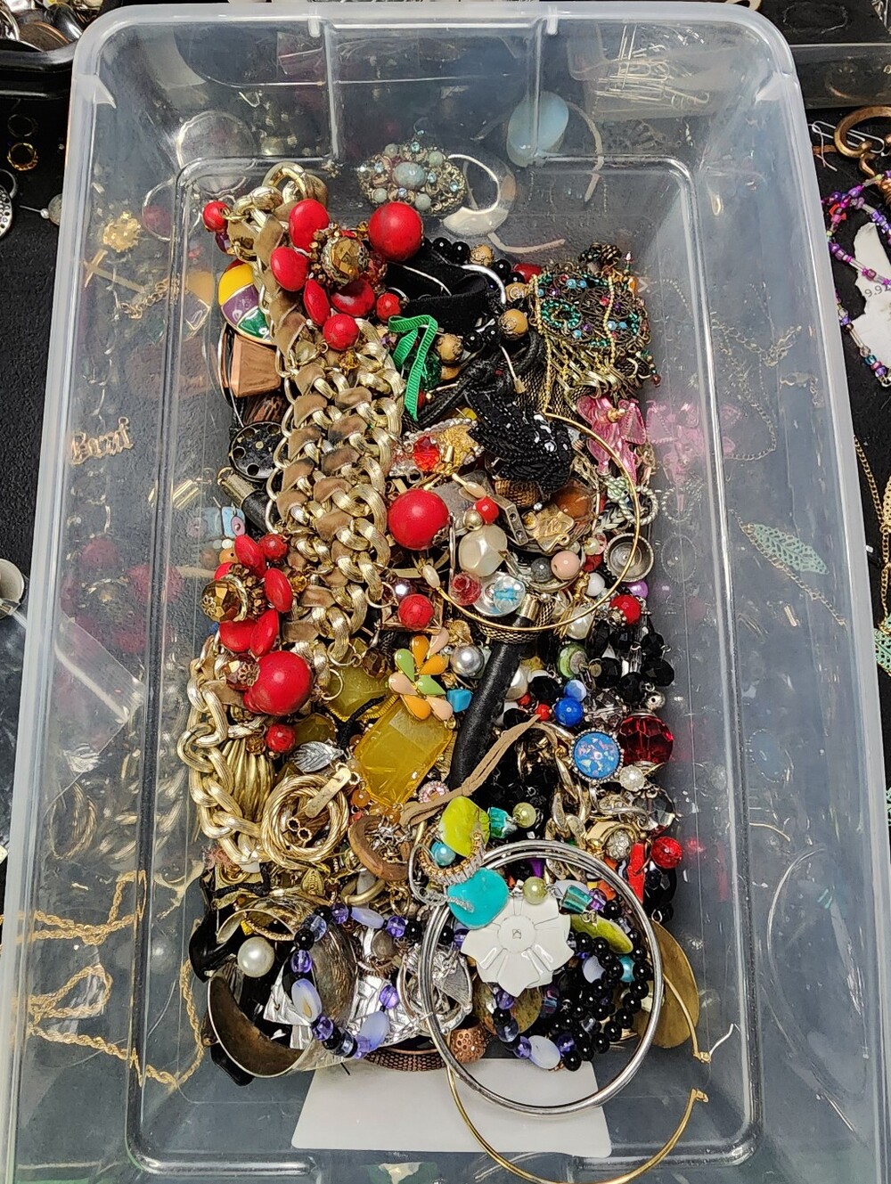 4lb Mixed  Jewelry For Crafting May Or May Not Have Matches  J091826-0